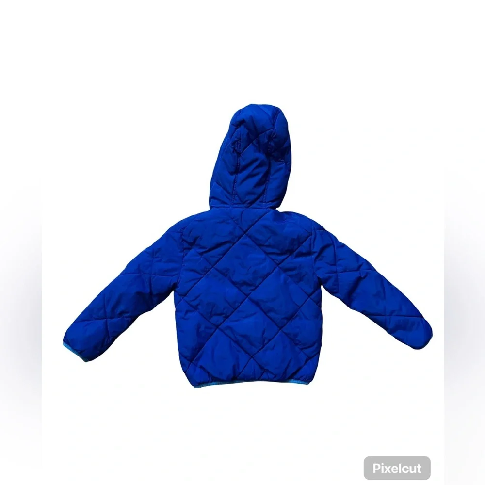 Cat & Jack Hooded Puffer Jacket Royal Blue Boys Youth Size XS